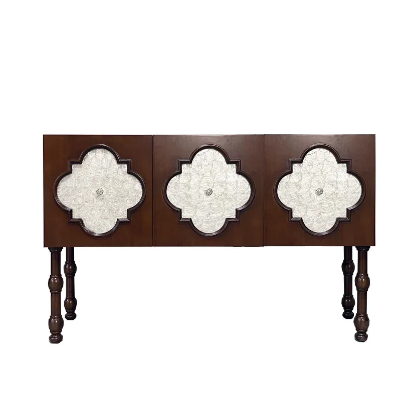 A American porch cabinet neoclassical light luxury living room shell shoes decoration foyer cabinet locker