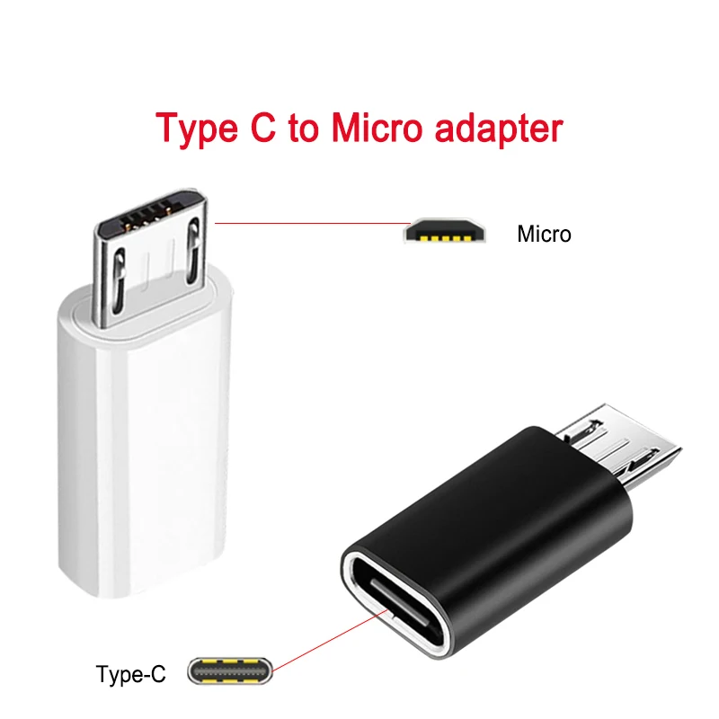 Type C To Micro USB Android Charging Adapter OTG Converter for Samsung Mi Huawei USB C To Micro USB Data OTG Sync Charger Jack