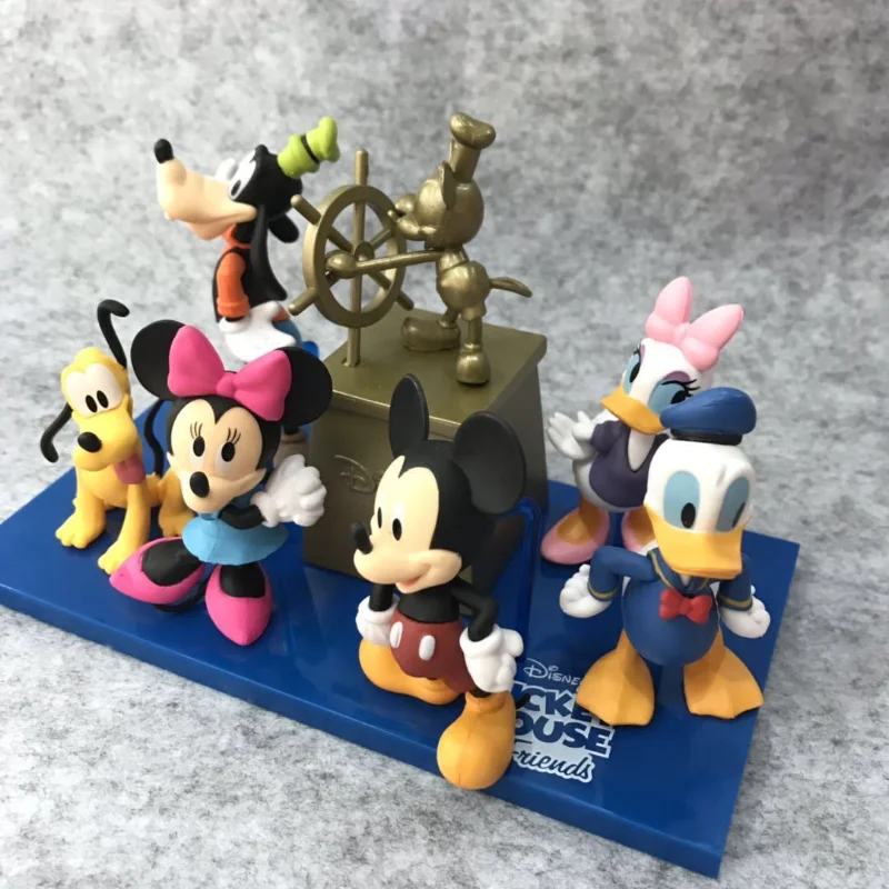 

6pcs Set Mickey Mouse Clubhouse Action Figure Minnie Mouse Daisy Duck Donald Duck Goofy Goof Pluto Model Decor Anime Toys Gift