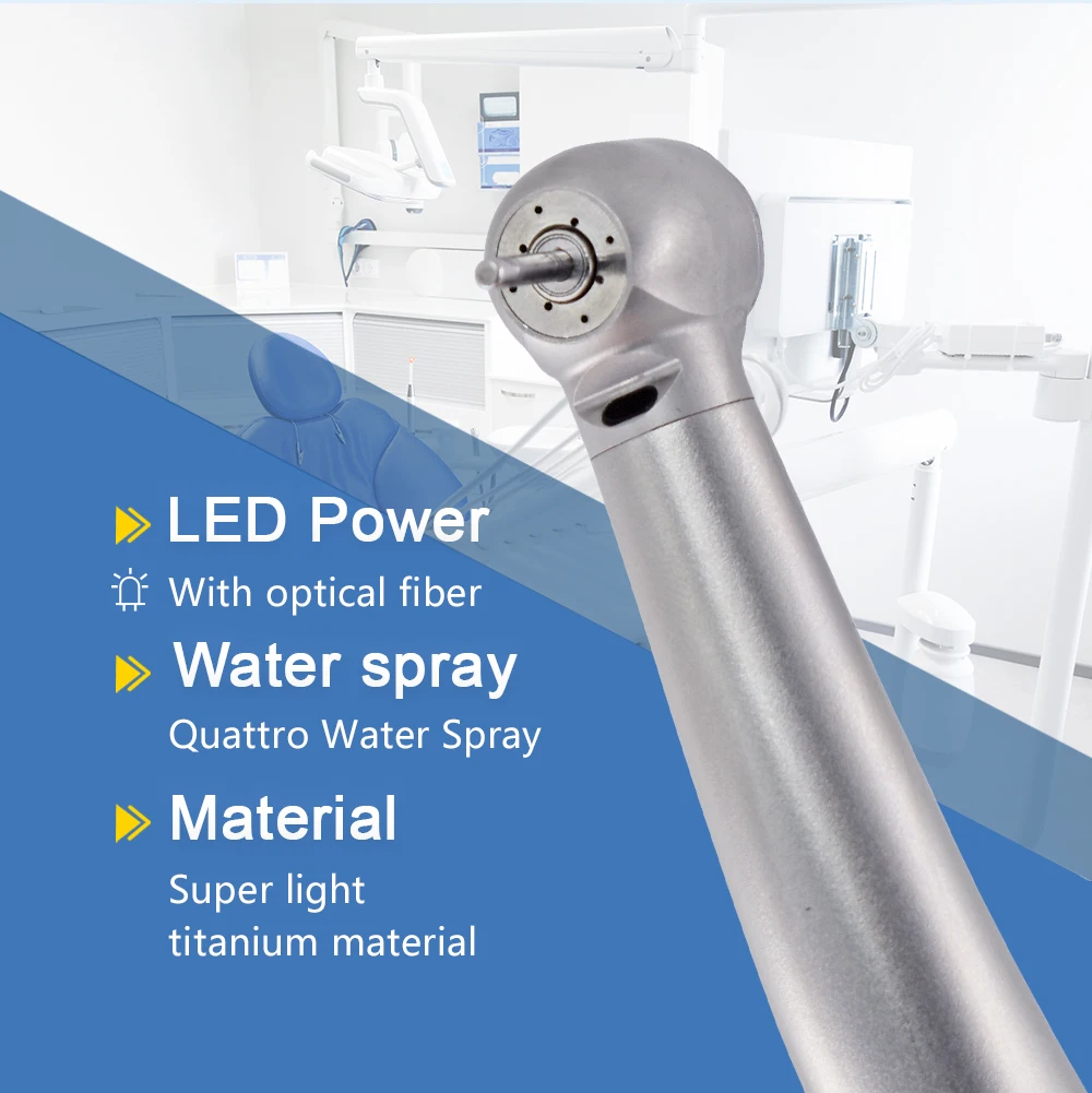 DEASIN Drehmoment Kopf Dental Air Turbine High Speed Handstück M900KL 26W Ultraleicht Titan Körper KV Kopplung Optische Zahnarzt Werkzeuge – Detail 5