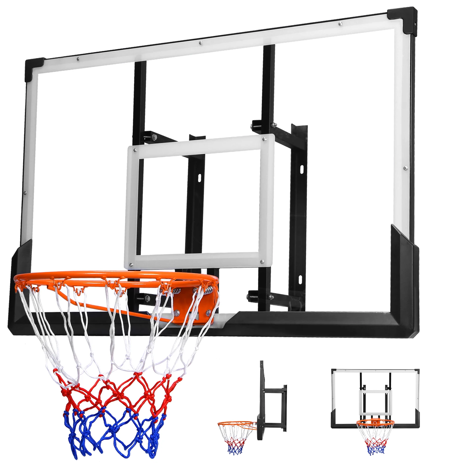 

Настенное баскетбольное кольцо, щит для баскетбольных ворот и обод, баскетбольное кольцо для дома и улицы для детей и взрослых