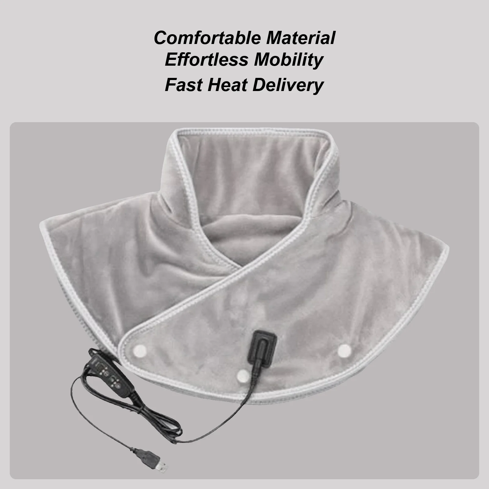 

Грелка для шеи и плеч, грелка для шеи с подогревом и 3-мя настройками температуры, мягкая согревающая пленка для отдыха, учебы, вождения домой