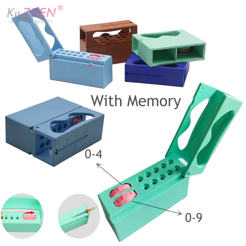 1PC Plastic Dental Autoclave Endo Box Plastic Root Canal File Holder Dispenser Organizer Measuring Ruler Box Dentistry Organizer