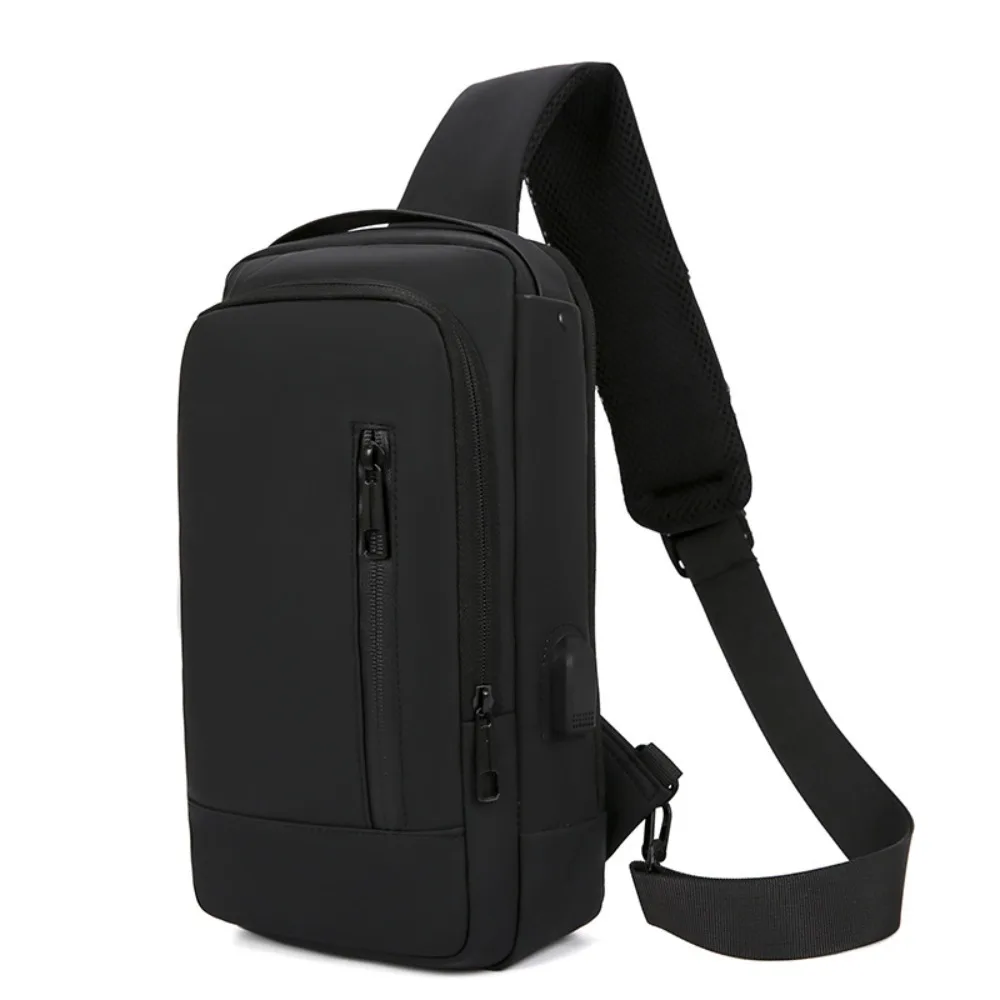 

New With USB Charging Port Crossbody Bag Anti-Theft Password Lock Travel Shoulder Bag Small Backpack Men
