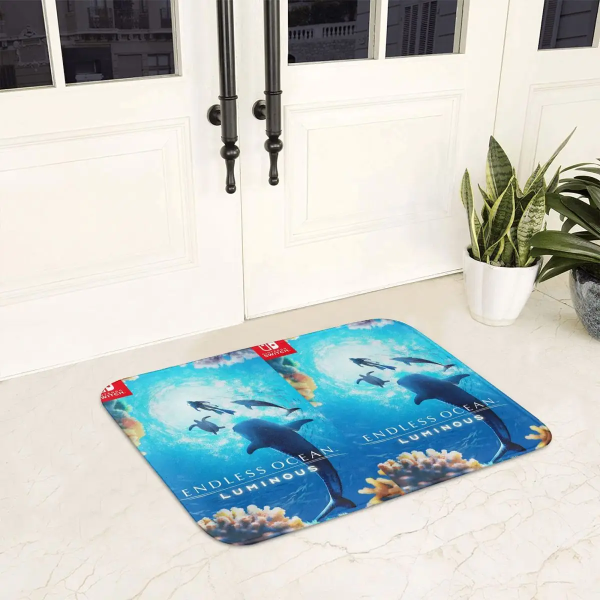 E-Endless O-Ocean Anime Game Style Non-slip Doormat Floor Mat Dust-proo Carpet Rug for Kitchen Entrance Living room Footpad Mat