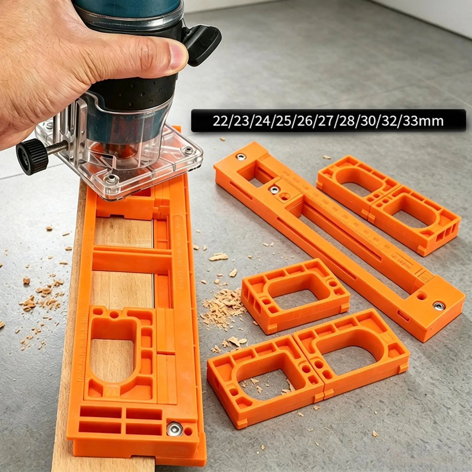 

Concealed Door Hinge Installation Kit Reusable Adjustable Lightweight 10 Width Invisible Hinge Mortiser Template For Cabinets