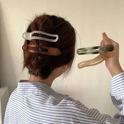 Plastic Duckbill Clip Seamless Hair Claws for Women Girls Hair Crab Clamps Face Wash Hairpin Hair Accessories Candy Color