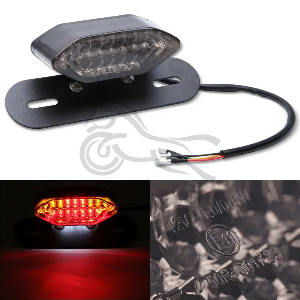 LEDLights For Motorcycle Waterproof Motorcycle Turn Signals Light Integrated Tail Brake Stop License Lamp Motorcycle Accessories