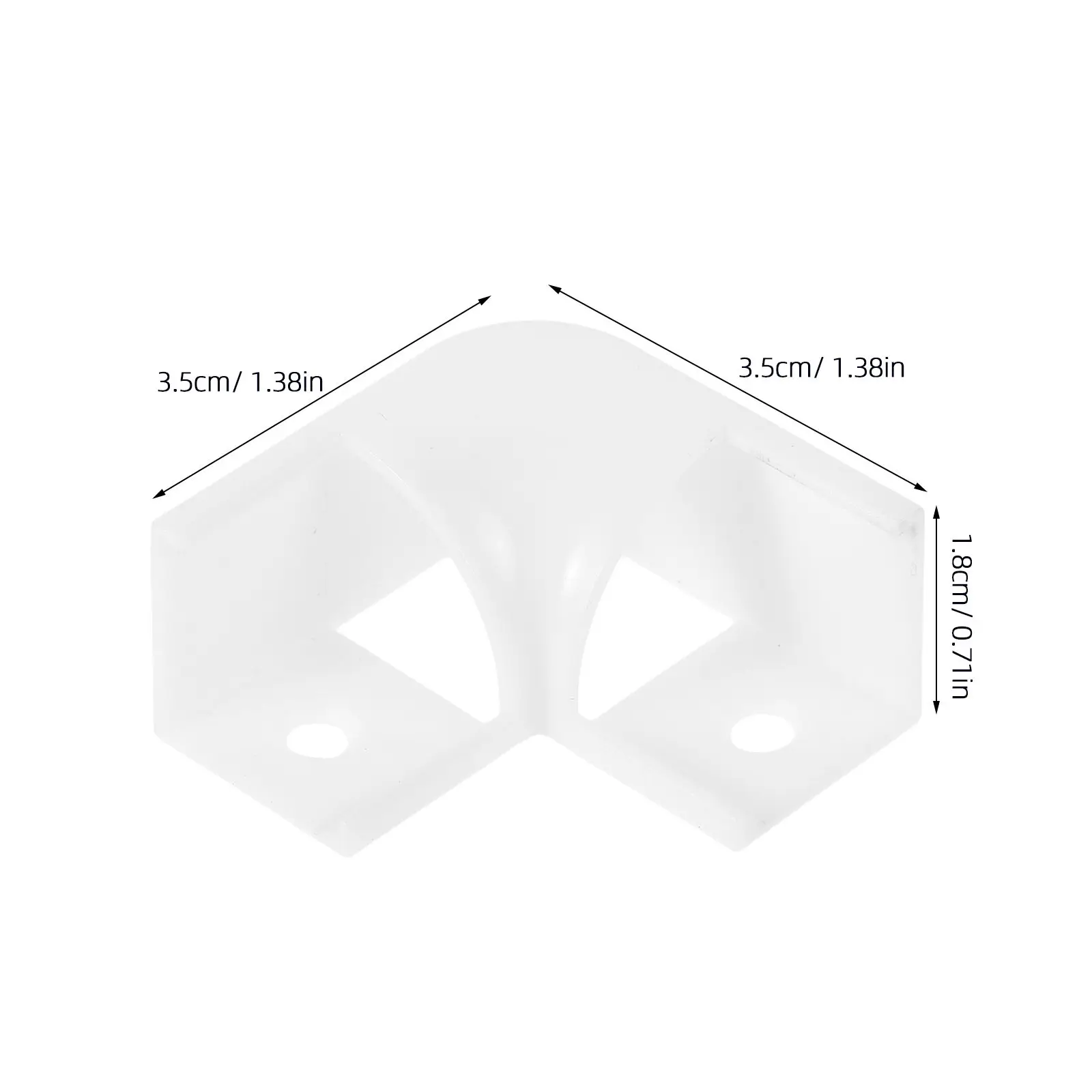 10Pcs LED Strip Light Corner Connectors Plastic V Shape 90 Degree Turning Channels for Light Corners Connection