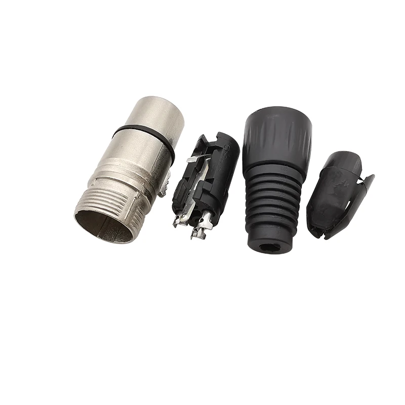 10-teiliger XLR-Stecker 3-poliger Stecker/Buchse Audio-Mikrofon-Kabel Kabel Löt stecker 3-polige XLR-Stecker