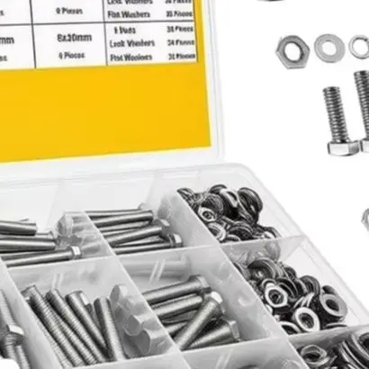 Black 304 Stainless Screw Set Stainless Steel Fastener Set Marine Grade Fasteners Secure Fit Design Organized Compartment Box