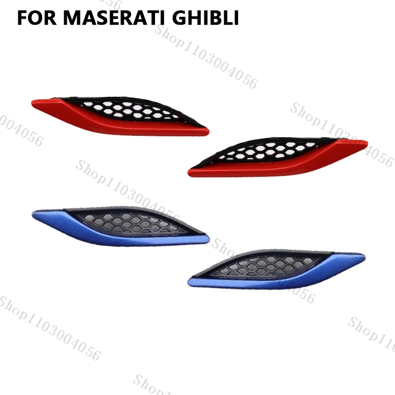 

For Maserati Ghibli 2014 2015 2016 2017 2018 2019-2022 Front Door Fender Grille Leaf Plate Air Outlet Decoration Cover Strip