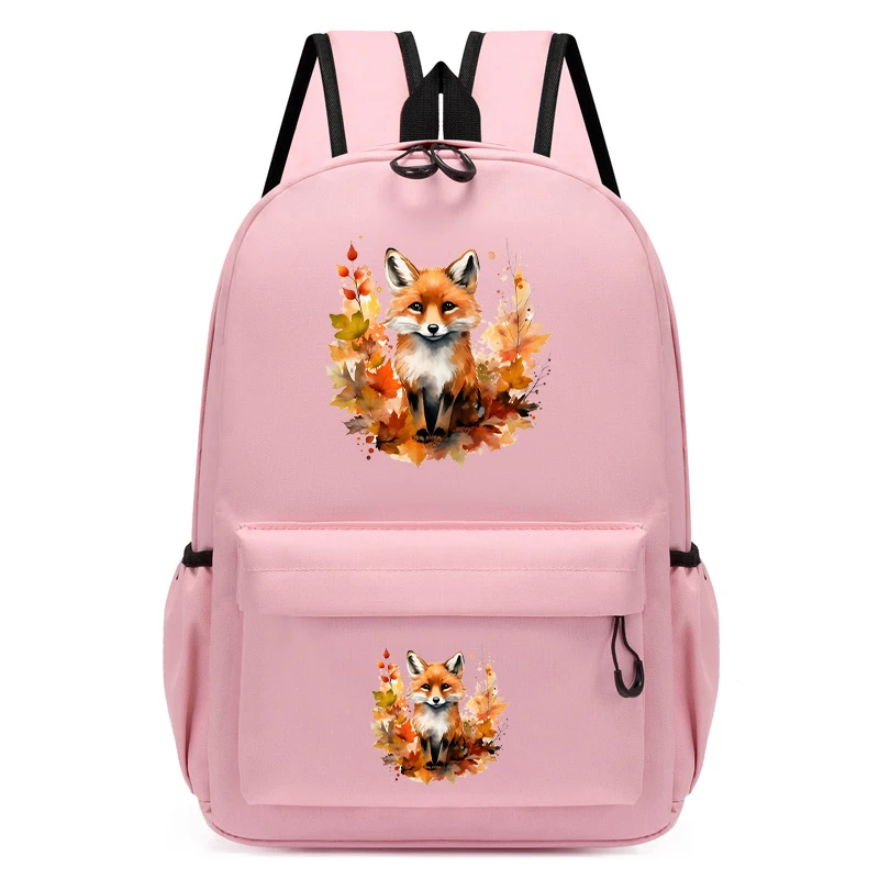 Dschungel Fuchs drucken Schult aschen für Schüler Mädchen Rucksack Cartoon Tiere Kinder Rucksack zurück in die Schule Kindergarten Rucksack