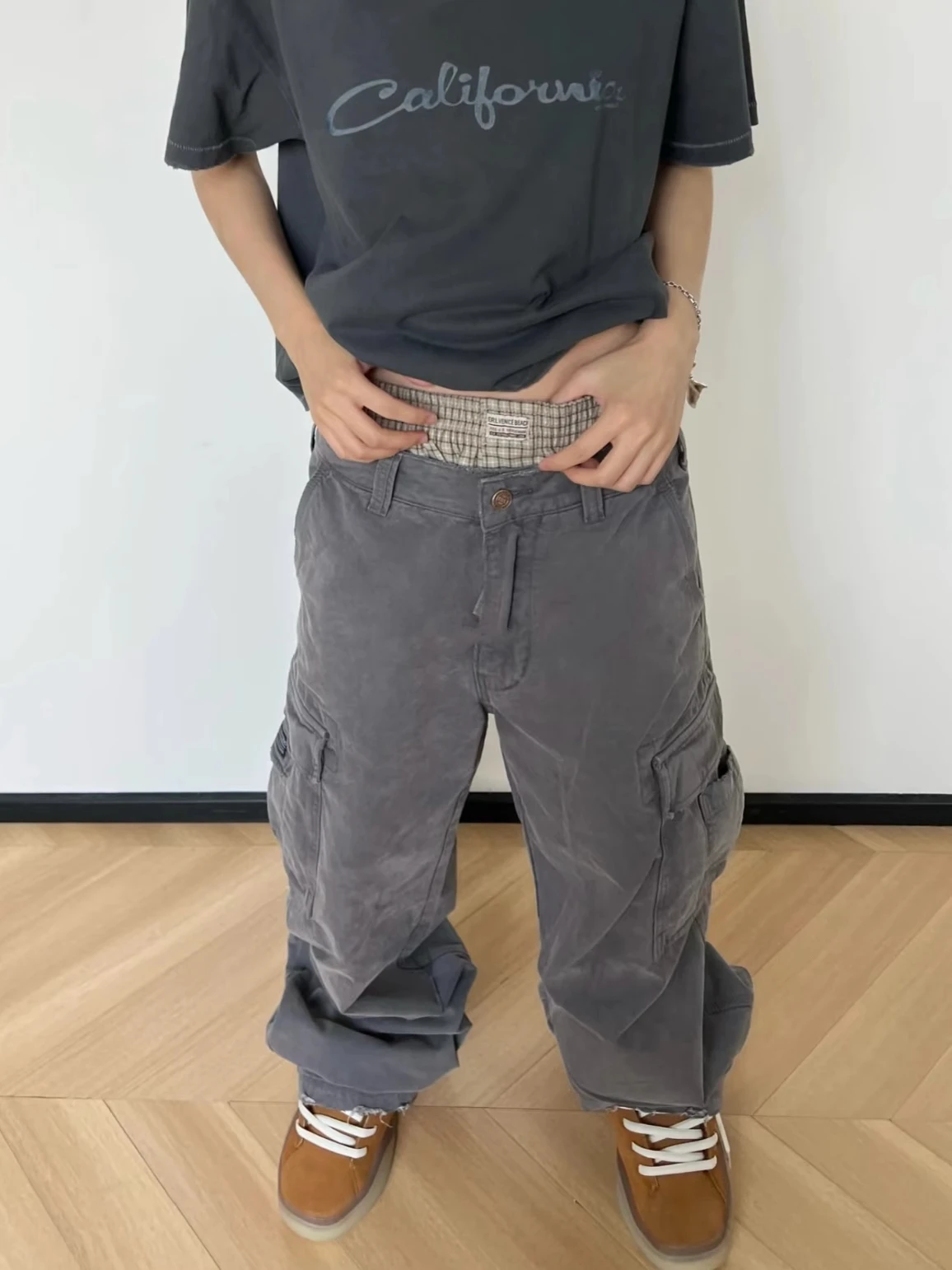 

Мужские винтажные брюки-карго Waed: прямые, хлопковые, повседневные, для осеннего сезона, CleanFit Sle