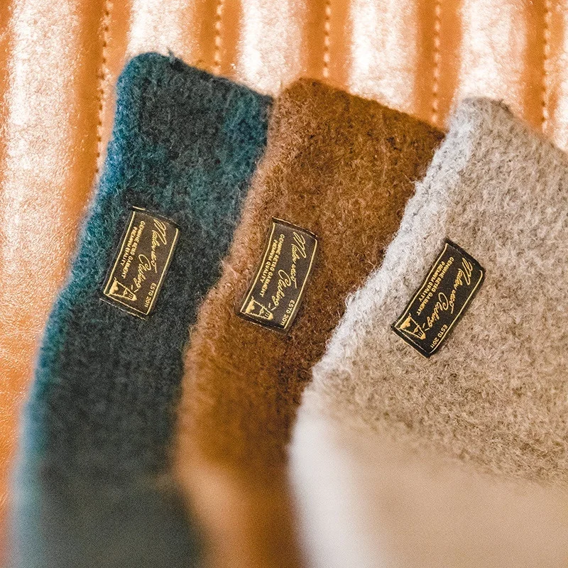 وشاح محبوك على الطراز الياباني من مادن للملابس العملية، مقاوم للرياح ودافئ، مصنوع من الصوف للرجال والنساء، بلون موحد، يُستخدم...