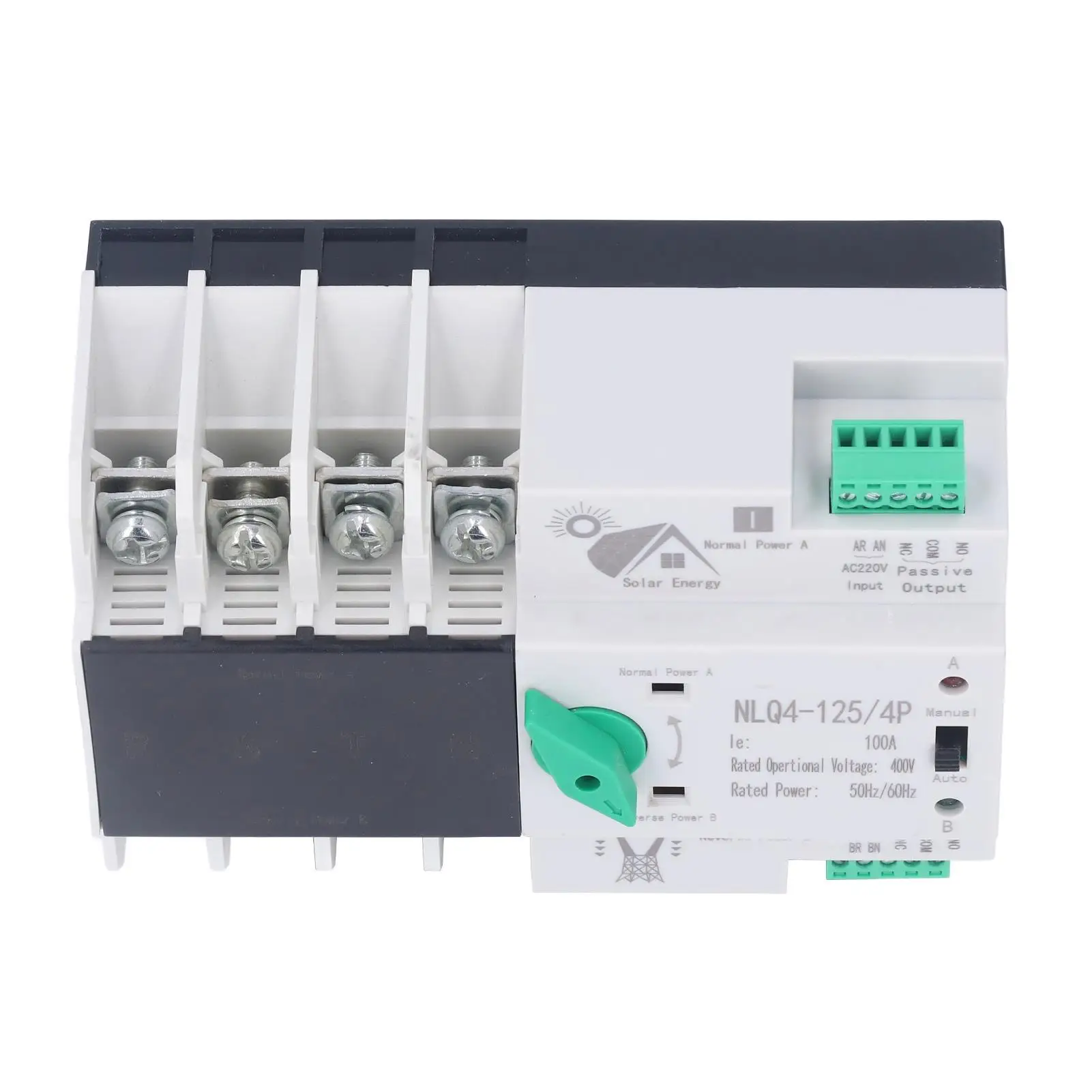 NLQ4‑125/4P 100A 220V Dual Power Automatic Transfer Switch Fast Controller