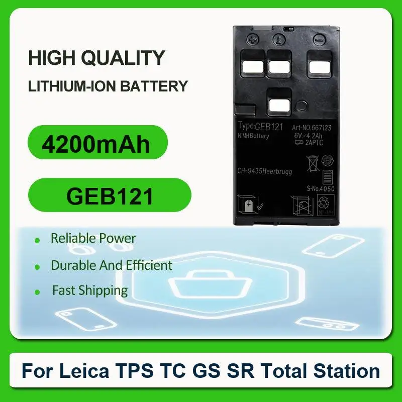 

Battery For Leica TPS TC GS SR Total Station GPS System 1200 Instruments Piper 100 200 Lases Survey