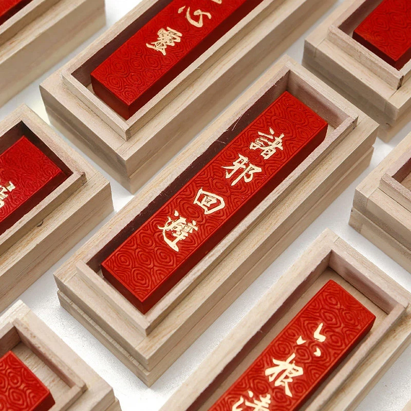 Cinnabar InkStick Handmade Chinese Sumi Solid Ink Stick for Calligraphy and Chinese Traditional Painting Ink Stick Stone Tools view 6