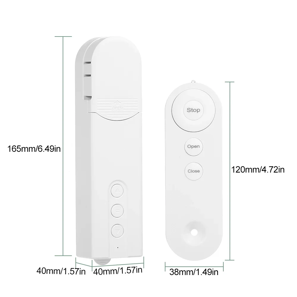 Imagem -02 - Motorizado Blinds Drive Motor Rolo Cadeia Inteligente Sombra Cronograma Timer Cortina Controller App Controle Remoto Wi-fi Controle Zig-bee