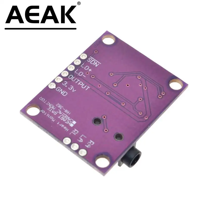 AEAK AD8232 Physiological Measurement Heart Pulse ECG Bio Monitor Sensor Module Board Hot Sale