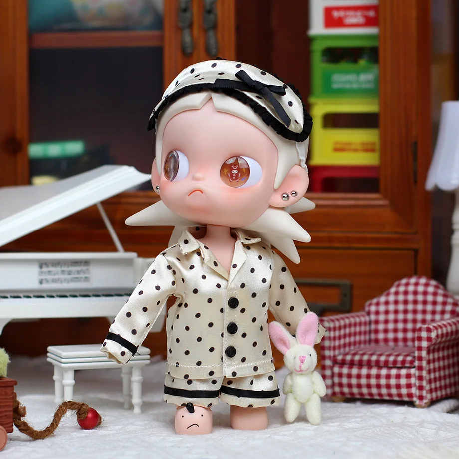 Silky Pajamas for 20cm Doll Fit Zsiga 1/8 Action Figure Sleepwear Outfit Only Clothes