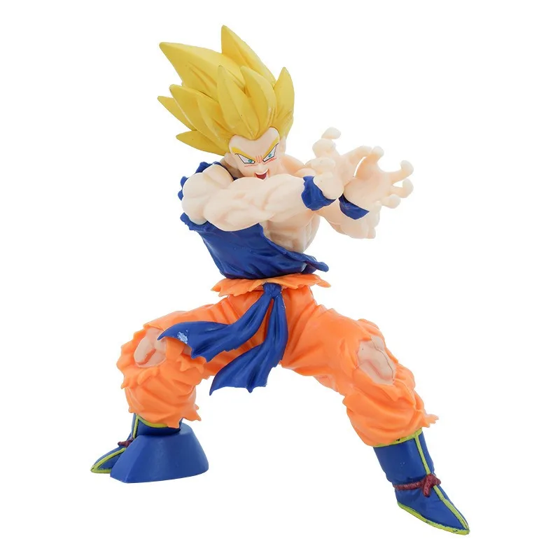 Dragon Ball Anime Super Saiyan Son Goku Action Figure Kamehameha Model Toy Desktop Ornament Gift