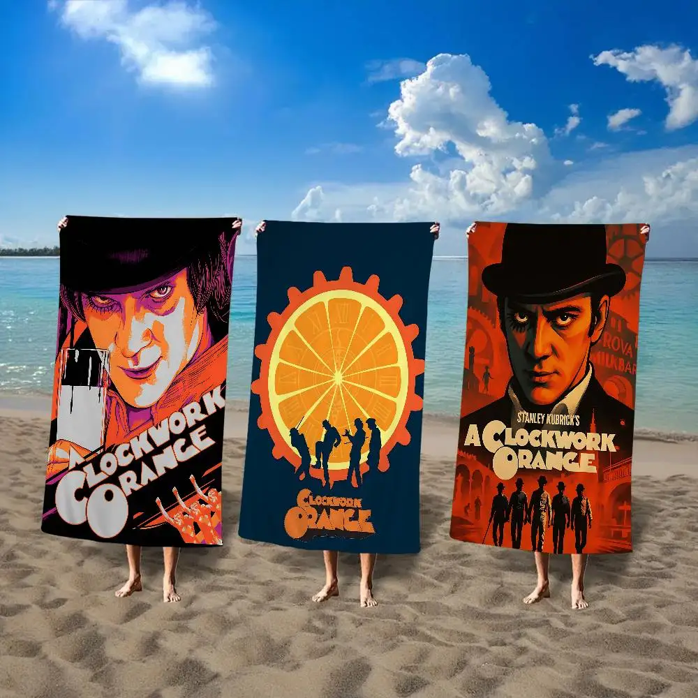 Classic A-A C-Clockwork O-Orange Movie Big Microfiber Beach Towels Quick Dry Towel Sand Beach Towels Pool Towel for Travel Swim