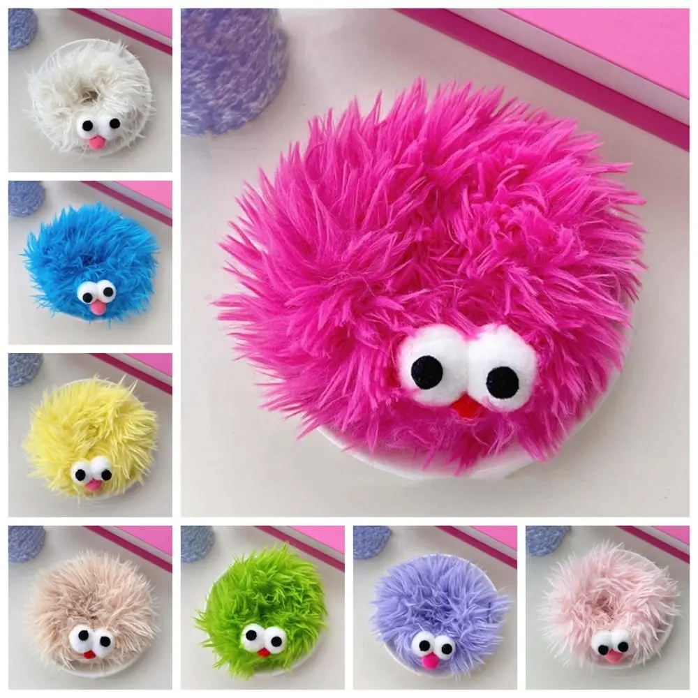 Dolce Grandi Occhi Bambola Del Fumetto Corda Per Capelli Stile Coreano Elastico Peluche Scrunchies Divertente Porta Coda di Cavallo Brutto Anello Per Capelli Bambola Quotidiana