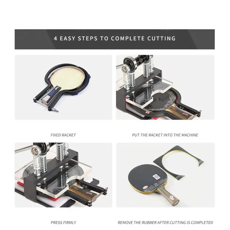 Universal Manual Press Table Tennis Rubber Cutter for Blade And Racket Horizontal Straight Handle