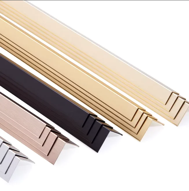 

5Pcs 10Pcs Corner protection strips Aluminum alloy metal wall protection strips corner anti-collision stickers c