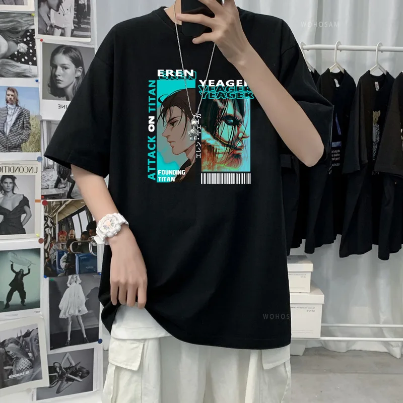 

Assault Giant men's summer fashion plus-size breathable short-sleeved Anime T-shirt