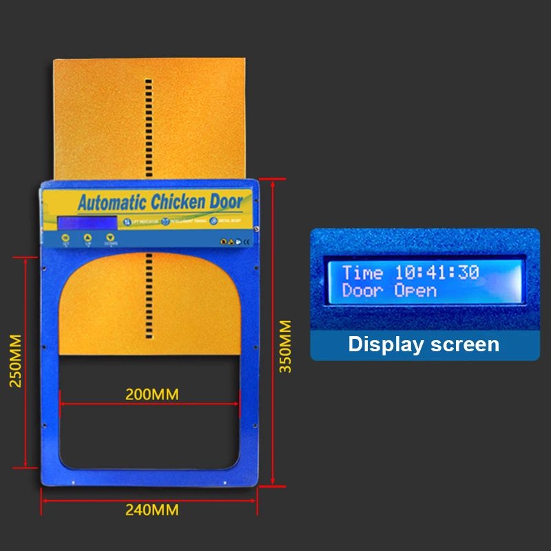 

Автоматический Открыватель дверей курятника, водонепроницаемый металлический дверной шкаф с таймером для домашних ферм