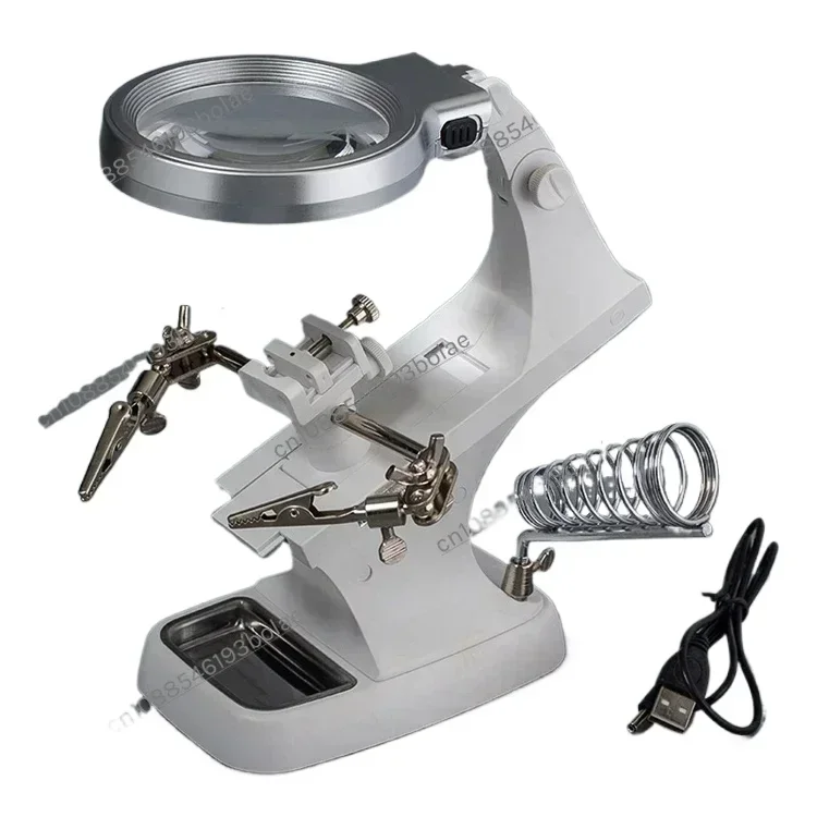 

Explosive LED light super bright energy-saving repair lamp 360 degree rotation repair tool magnifying glass metal 7023B