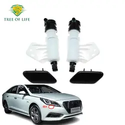 For Hyundai Sonata Hybrid LF 2015 2016 2017 Left Right New Front Bumper Headlight Lamp Washer Nozzle Actuator Jet With Cover Cap