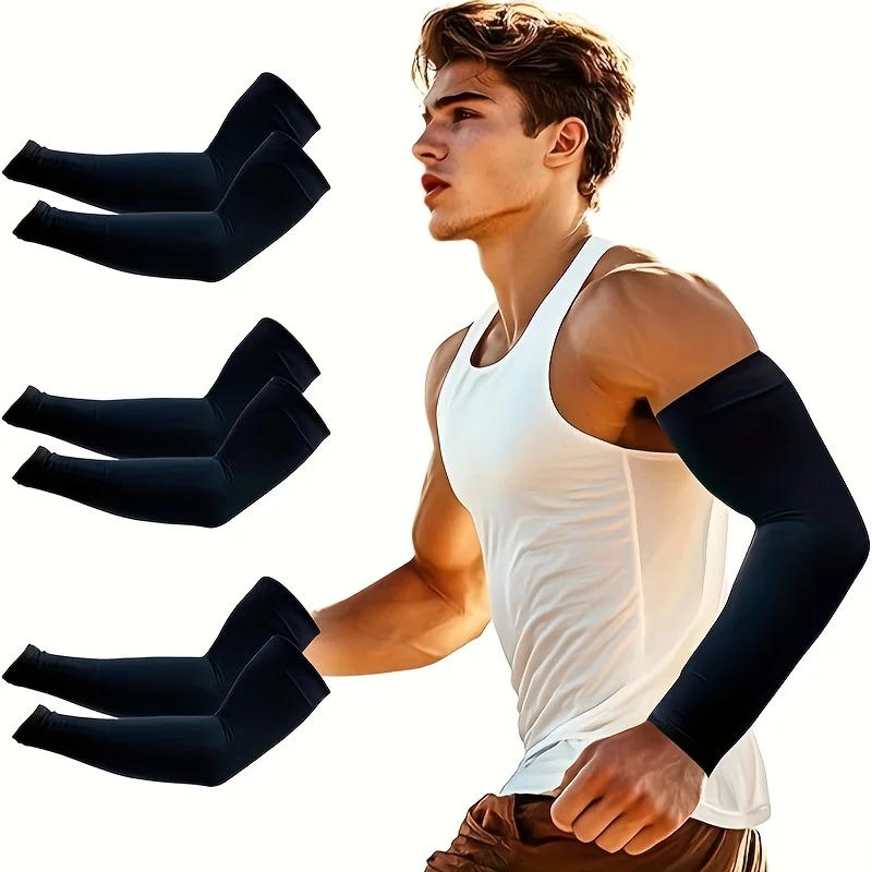 

A pair of ice silk elastic arm sleeves, bring a cool experience in the hot summer, suitable for men and women.