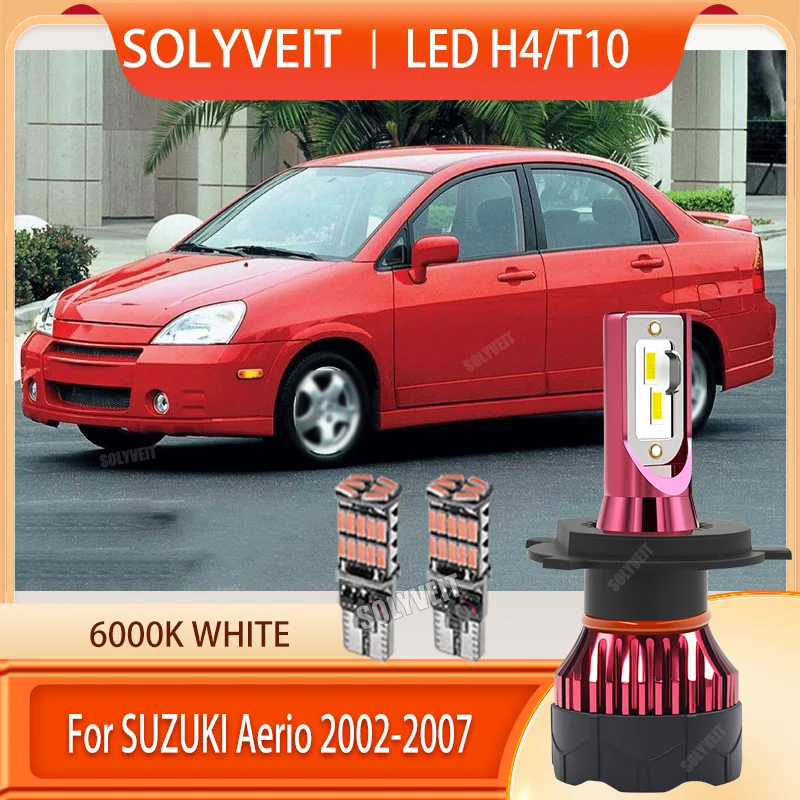 

H4 LED Headlight Enhancement 12v Car Headlamp High Low Beam Bulb IP67 Waterproof For SUZUKI Aerio 2002 2003 2004 2005 2006 2007