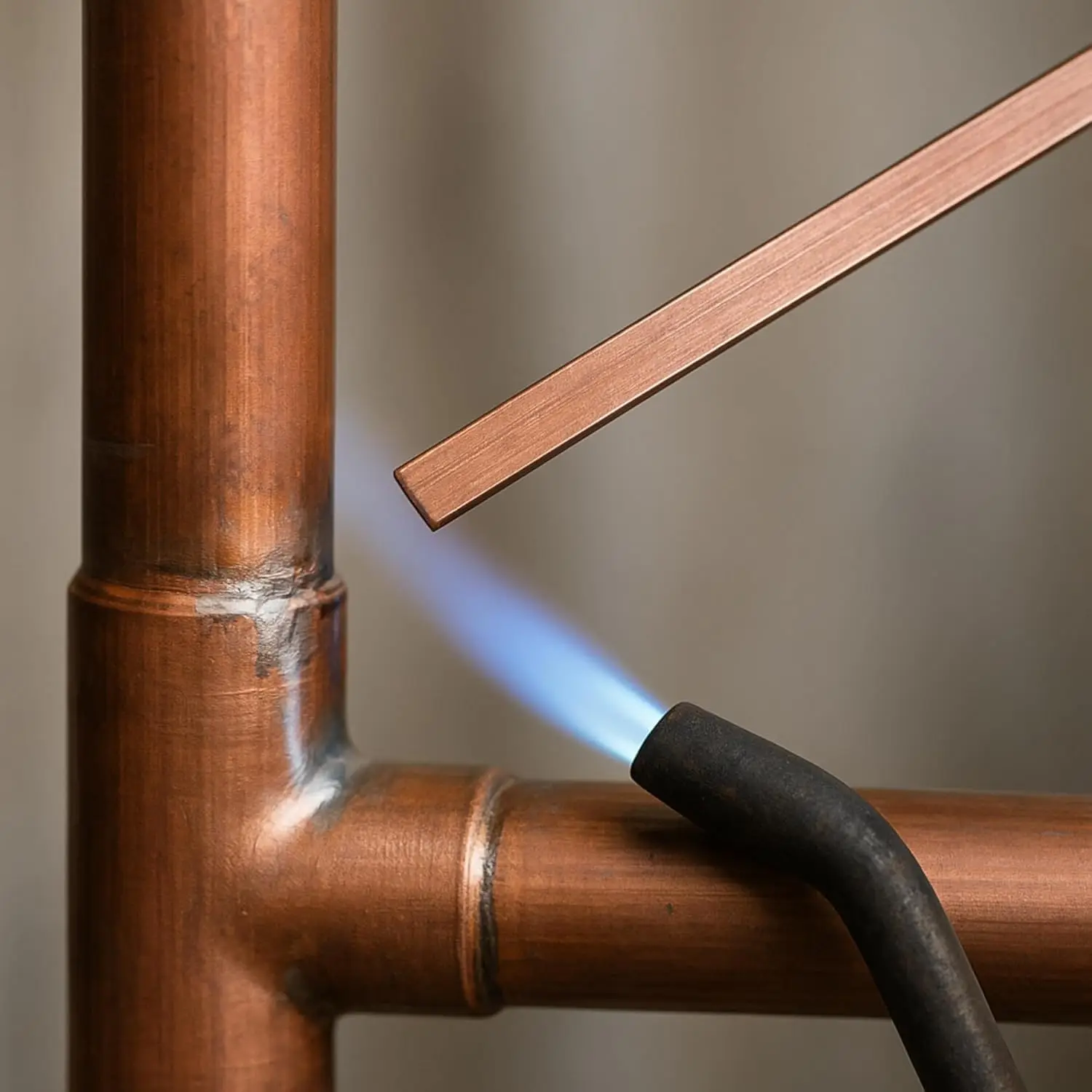 Phosphor Copper Welding Rods Flat Copper Electrode Welder Wire Self Fluxing Tube Brazing Soldering Stick for Mechanical Repair