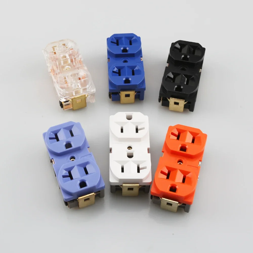 2pieces/4pieces Audiocrast US AC Duplex Receptacles Wall Outlet Power Distributor
