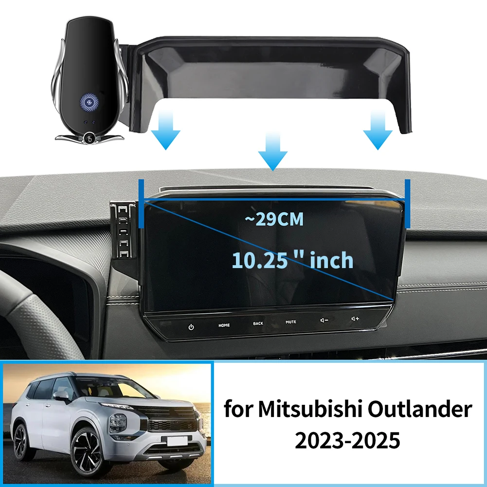 Supporto per telefono cellulare per auto per Mitsubishi Outlander 2022-2024 (12,25 pollici) Staffa GPS Supporto di navigazione Accessori auto