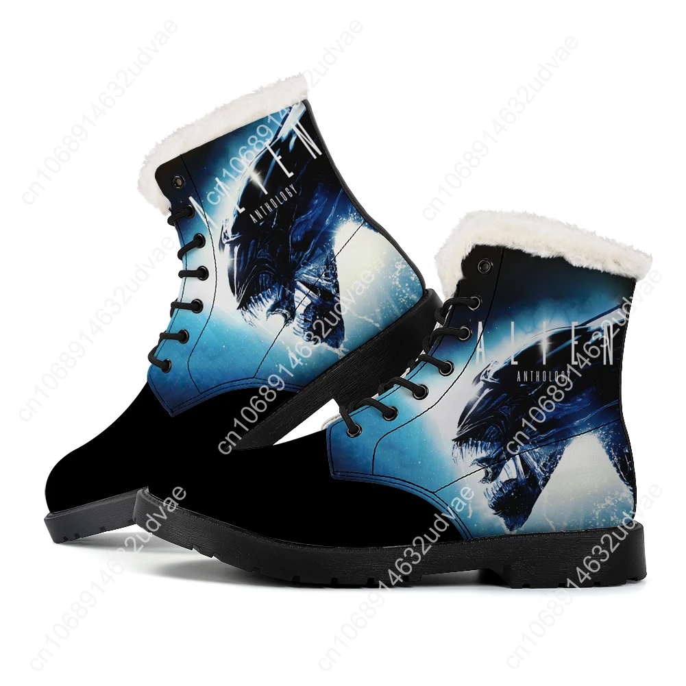 

Alien Hot Movies Plush Boots Mens Womens Teenager Shoes Casual Boot Outdoor Light High Quality Print on Demand Customize Shoe