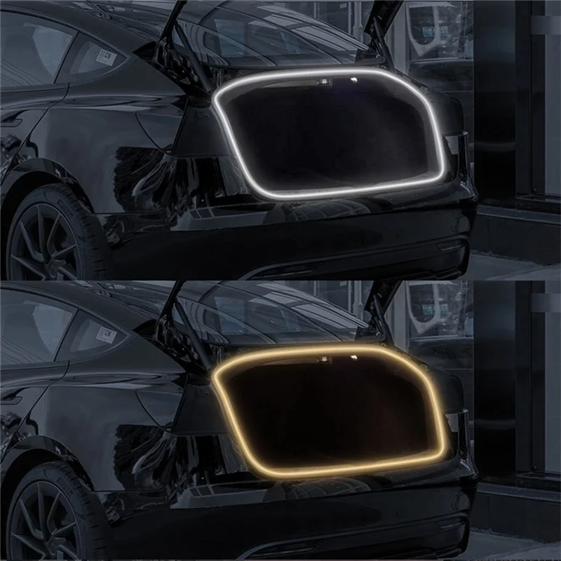 

For Tesla Model 3 Highland Trunk LED Silicone Strip Light Flexible Rubber Lamps Car Interior Light
