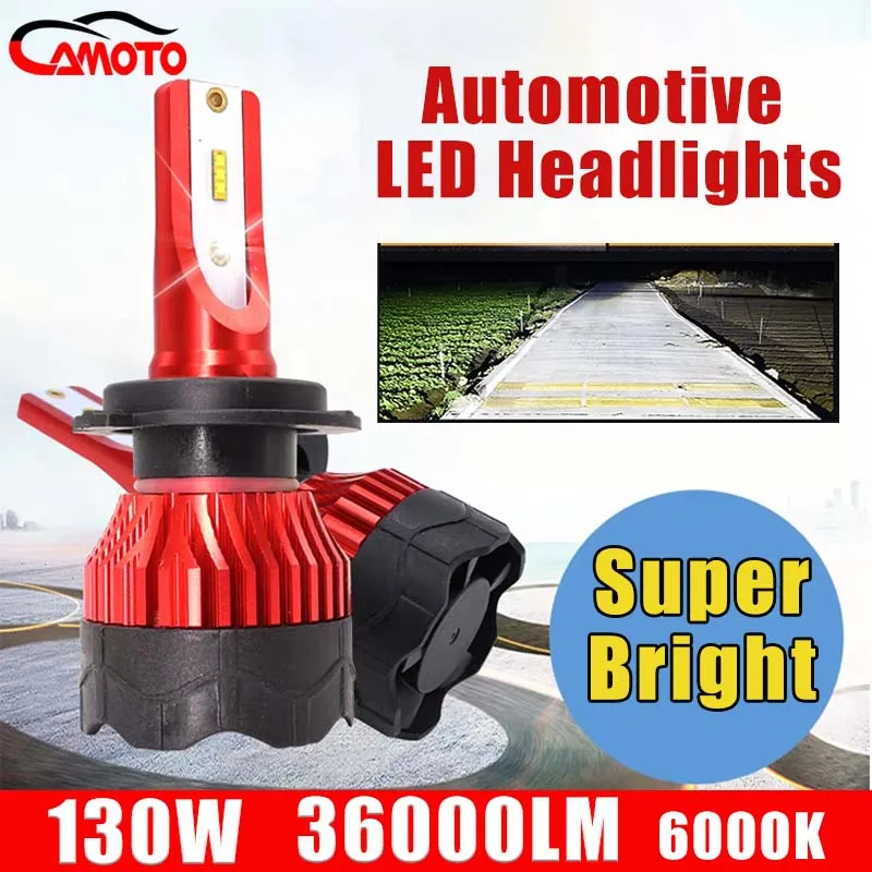 

COMOTO 130 Вт Автомобильные светодиодные лампы для фар H4 H7 LED H11 9005 HB3 9006 HB4 H1 Автоматические лампы Противотуманные фары Автомобильные фары 6000K 12V