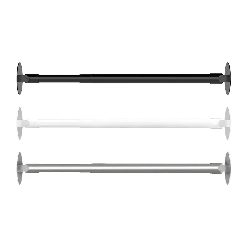 Telescopic rod No punching toilet Shower curtain rod Bathroom inclined corner support Hanging rod Special-shaped rotation