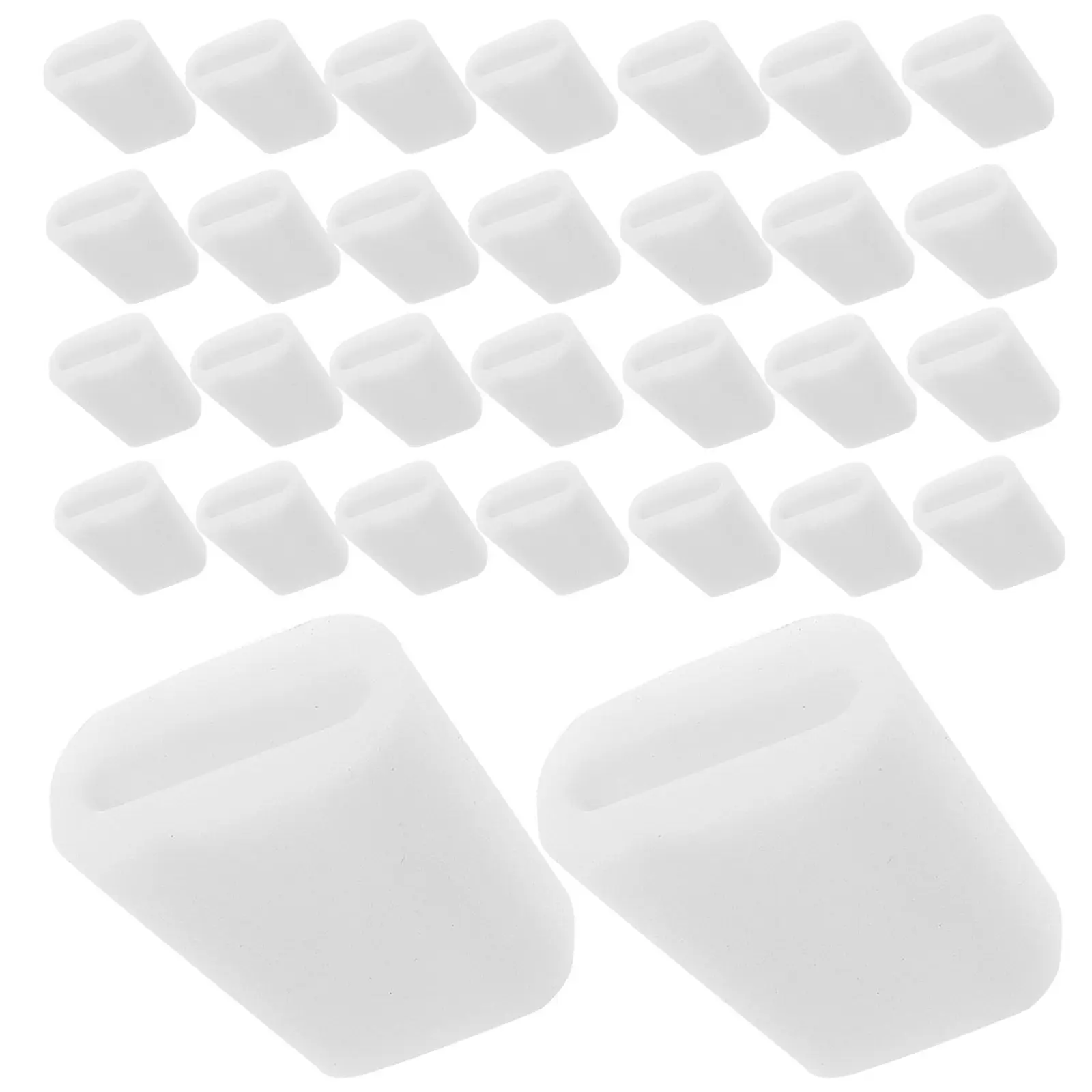 60Pcs Kitchen Sink Grid Feet Rubber Bumpers Anti-Slip Drainage Protector for Wire Rack Grate Replacement Sink Bottom Guard