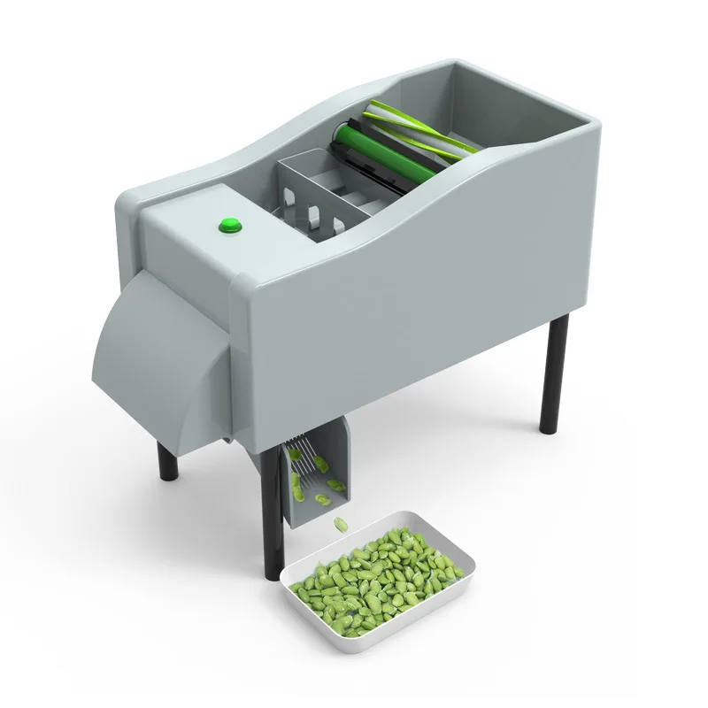 Pequeña máquina de eliminación de cáscara edamame Pelado automático de frijoles