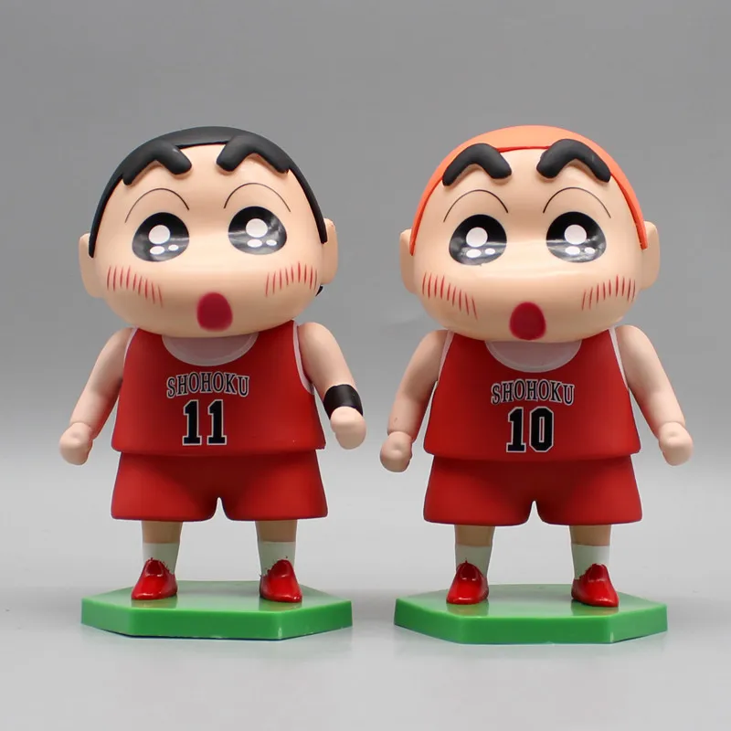 

Аниме Фигурка Crayon Shin Chan Cos Slam Dunk, 14 см, модель, статуя, коллекция, украшение для рабочего стола, игрушки, подарки