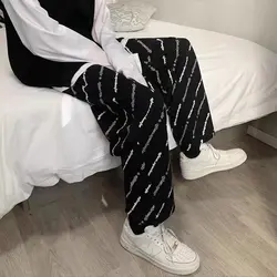 Sweatpants Male Streetwear Wide leg Oversized Pants Men Casual Joggers Sport Pants Basketball Man