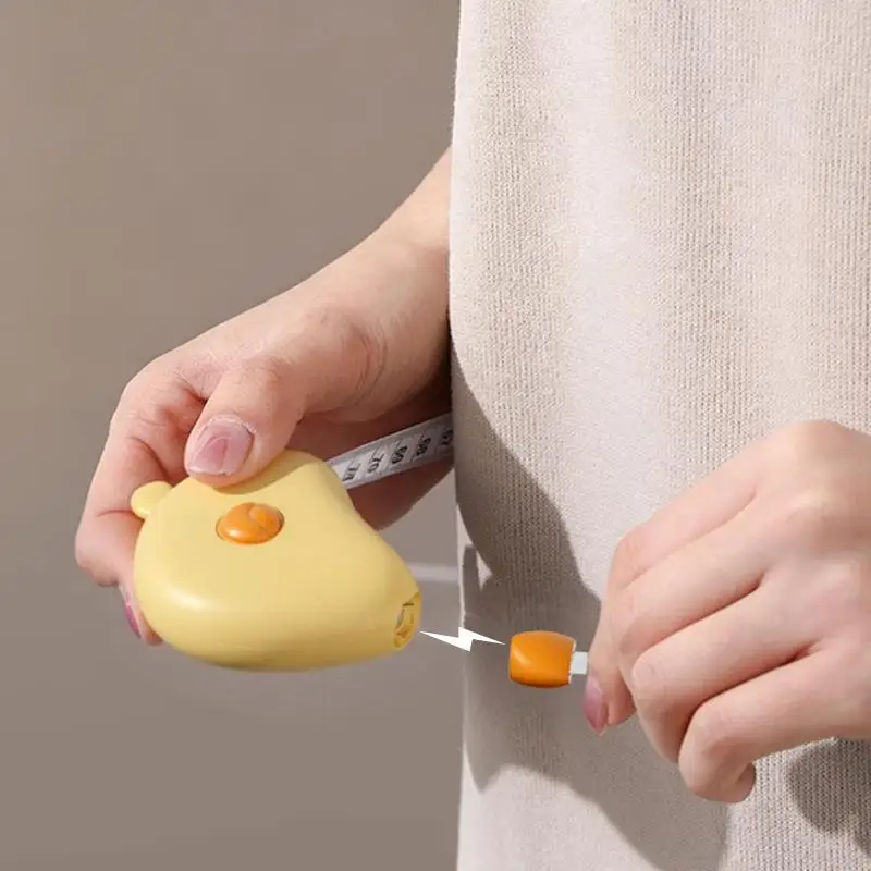Measuring Tape 150cm Automatic Retractable With Magnet Waist Arm Leg Abdomen Head For Body Tailor Measuring Sewing Fit