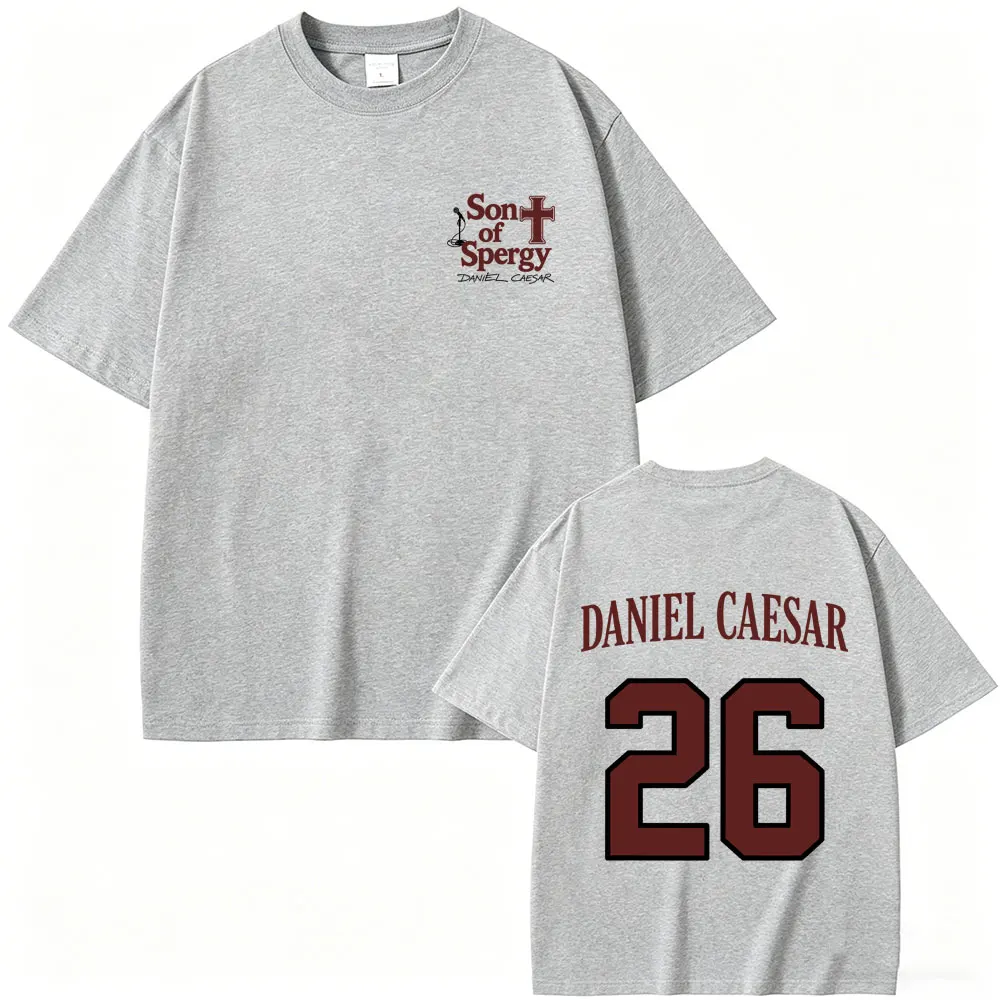 Rapper Daniel Caesar, „Son of Spergy“-T-Shirt, für Männer und Frauen, Hip-Hop-Mode, Popmusik-T-Shirts, hochwertige Baumwoll-T-Shirts für Herren, Streetwear. – Detail 7