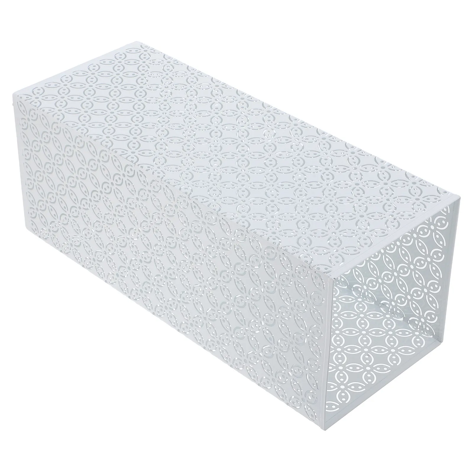 Square Metal Umbrella Storage Container Rustic Decorative Umbrella Stand Bin for Entryway Home Office Walking Canes Magazine